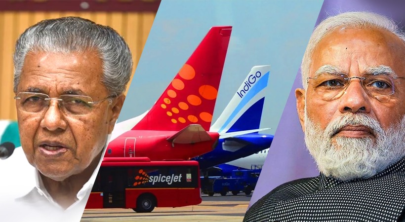 Pinarayi Vijayan sent letter to prime minister to reduce air ticket fares