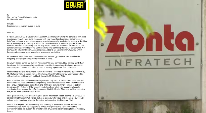Complaint against Zonta Infratech