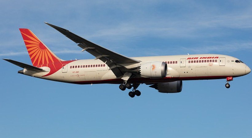 man smoking air india
