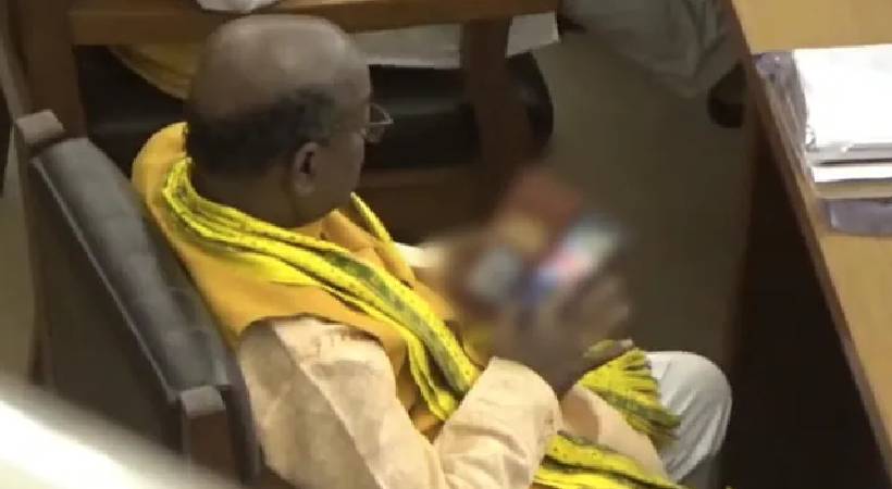 BJP MLA watch porn video during Assembly session Tripura