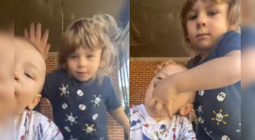3-year-old boy saves his little brother