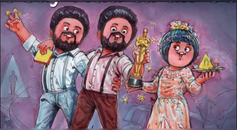 Amul shares doodle after Naatu Naatu’s Oscar win