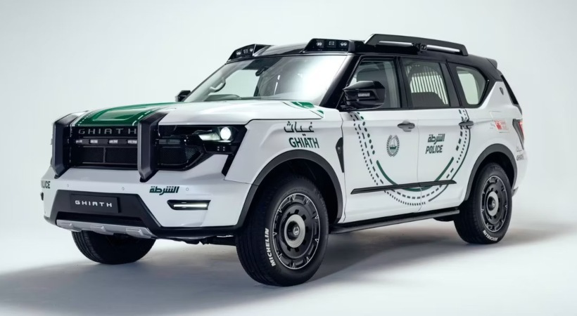 Dubai Police  Ghiath SUV is a star in world police summit