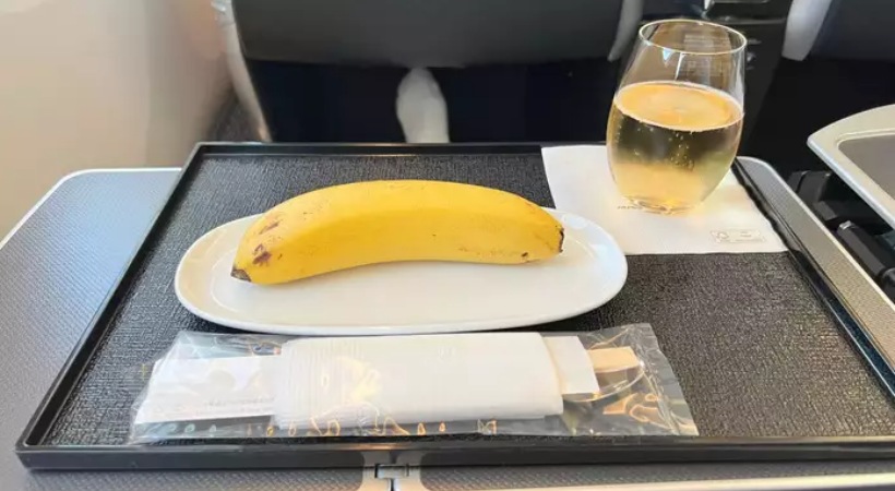 Passenger Flying Business Class Served One Banana As In-Flight Meal