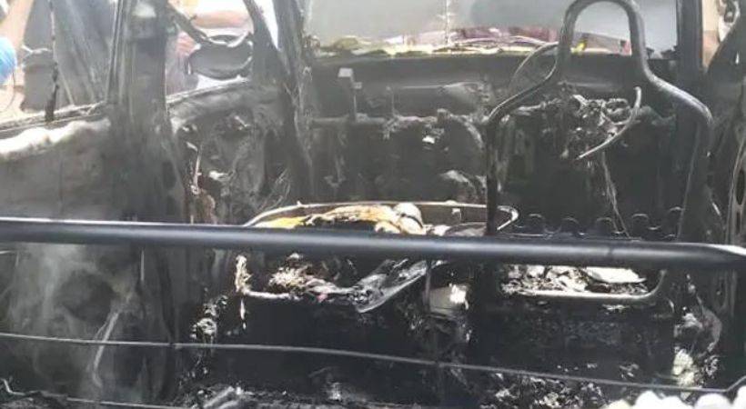 couple died in car fire incident kannur petrol was kept in car