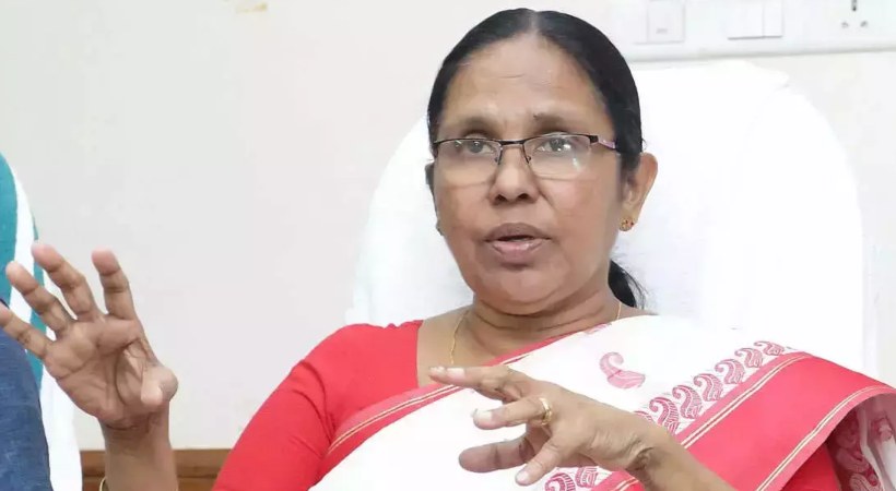 kk shailaja criticizes congress