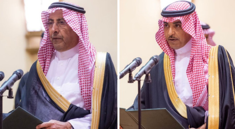 Saudi Newly appointed state, media ministers take oath of office before King Salman