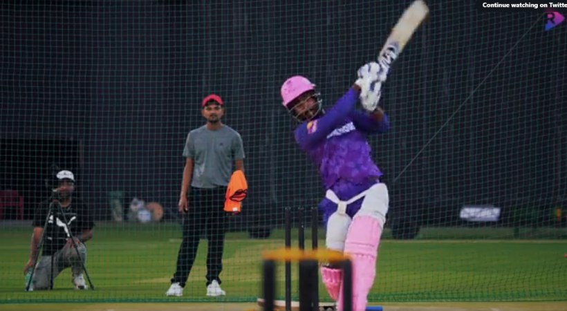 sanju samson rajasthan practice