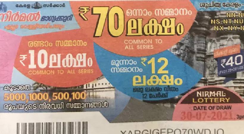 nirmal lottery lucky draw april 14