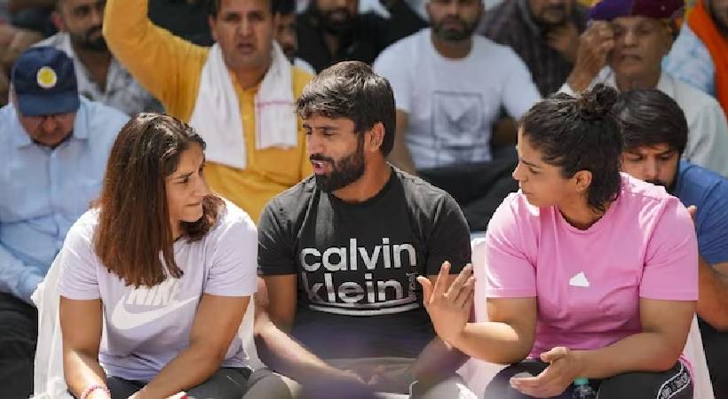 wrestlers against brij bhushan