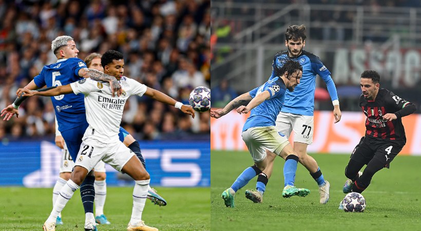 Chelsea vs Real Madrid AC Milan vs Napoli