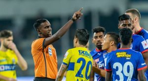 Crystal John refreeing Kerala Blasters