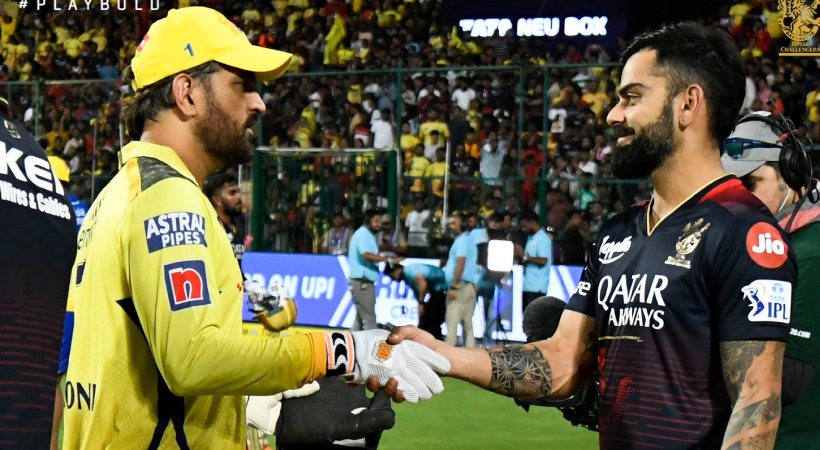 Dhoni and Kohli on RCB vs CSK match