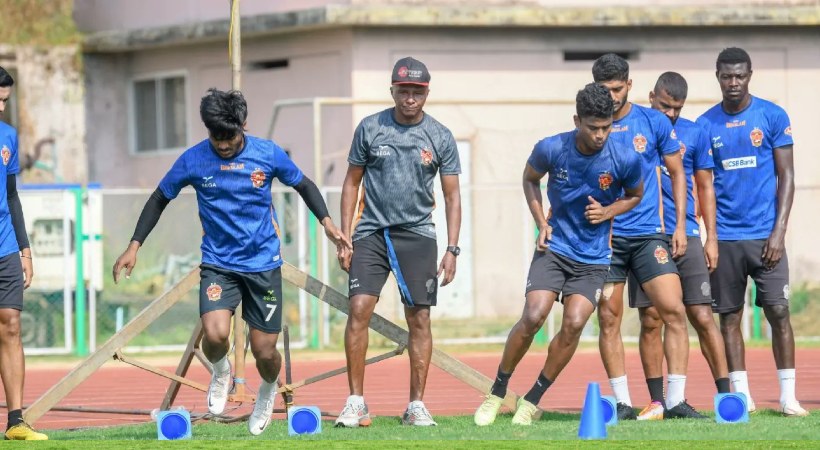 Gokulam Kerala FC players training
