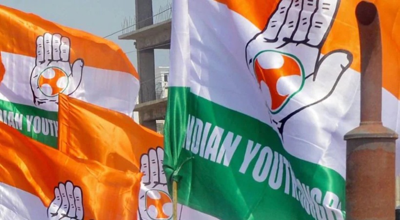 Indian Youth Congress flags