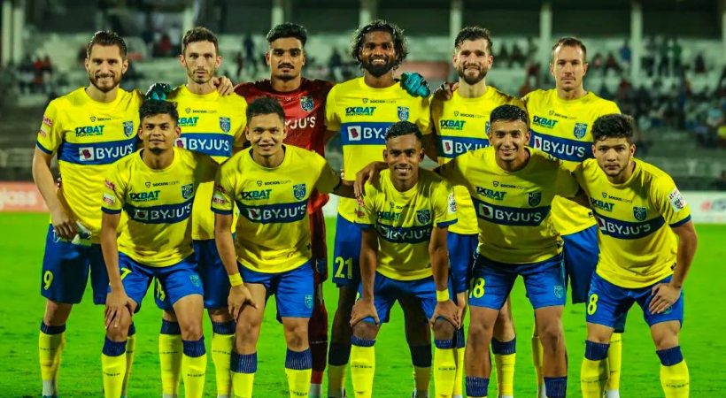 Kerala Blasters FC team in Super Cup against Round Glass Punjab