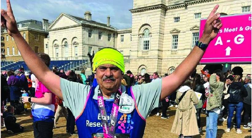 Dr KM Abraham won in London full Marathon