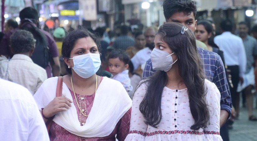 People wearing mask in Kerala
