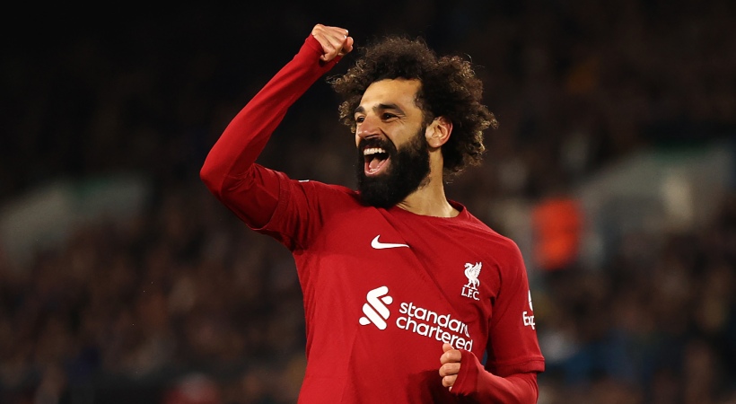 Mohamed Salah against Leeds United
