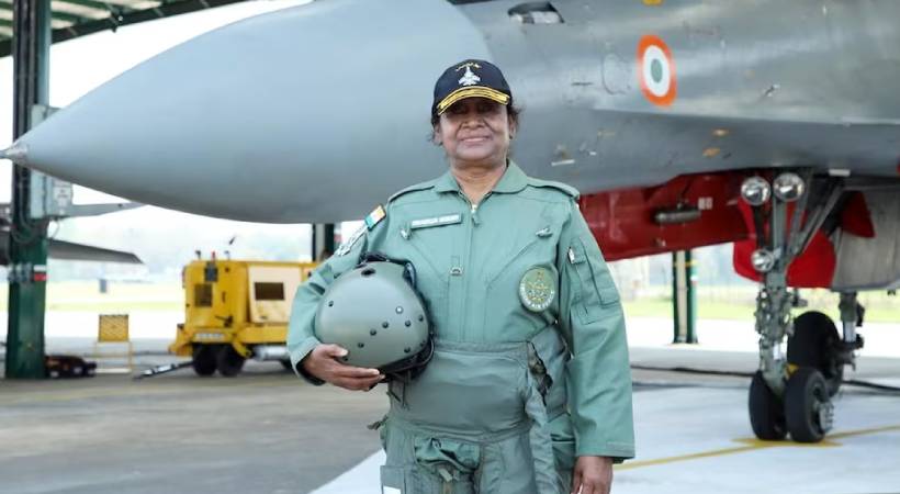 President Droupadi Murmu flies sortie in Sukhoi 30 fighter jet