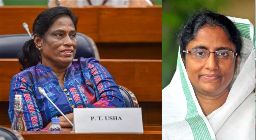 Images of PT Usha and Shanimol Usman