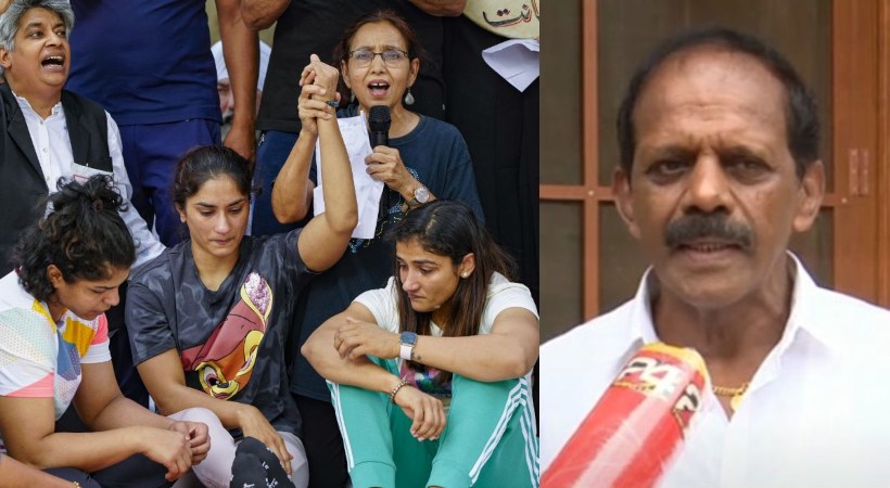 Protesting Wrestlers and PN Prasoon