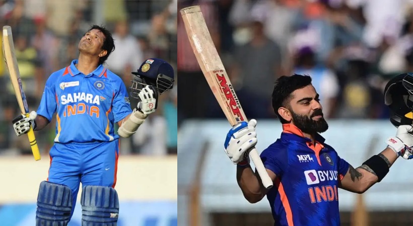 Sachin and Virat Kohli
