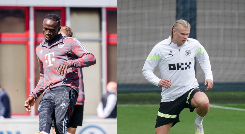 Sadio Mane and Erling Haaland on training for Bayern and City