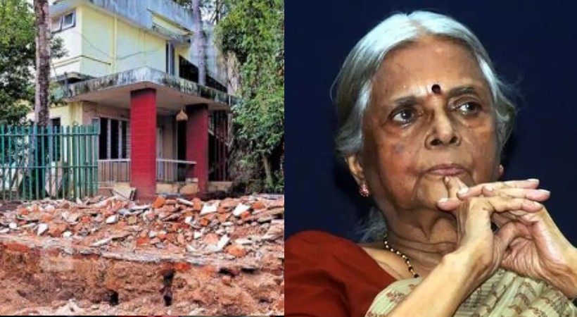Image of Sugathakumari and her house