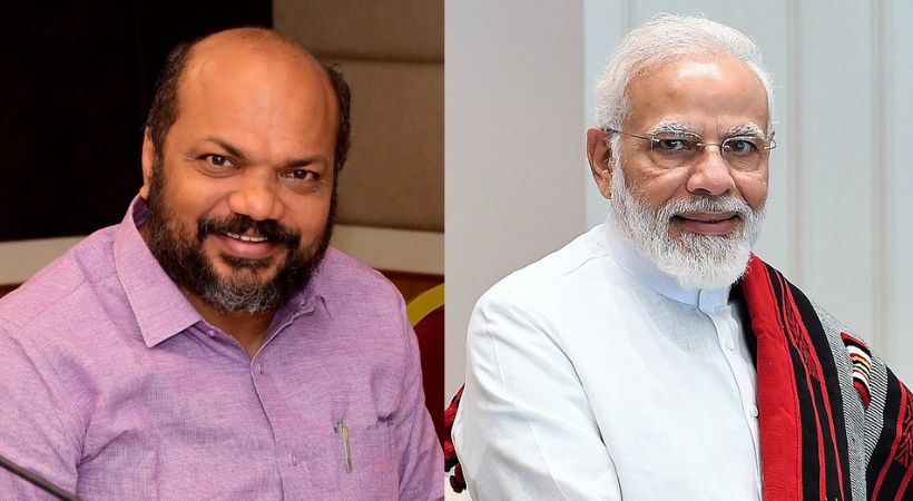 P Rajeev criticizing Prime Minister Narendra Modi