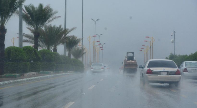 Heavy rain and fog Saudi Arabia