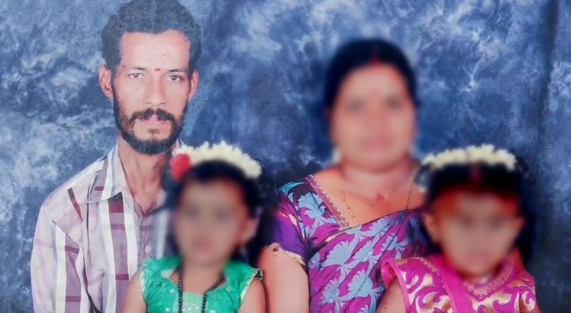 Drunken father set his two daughters on fire Tamil Nadu