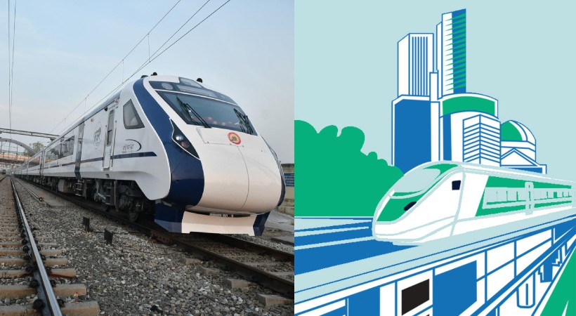 images of Vande bharat and K Rail