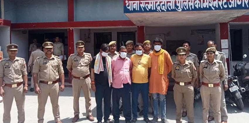 akhil-bharat-hindu-mahasabha-leader-three-aides-arrested-in-agra-cow-slaughter-case