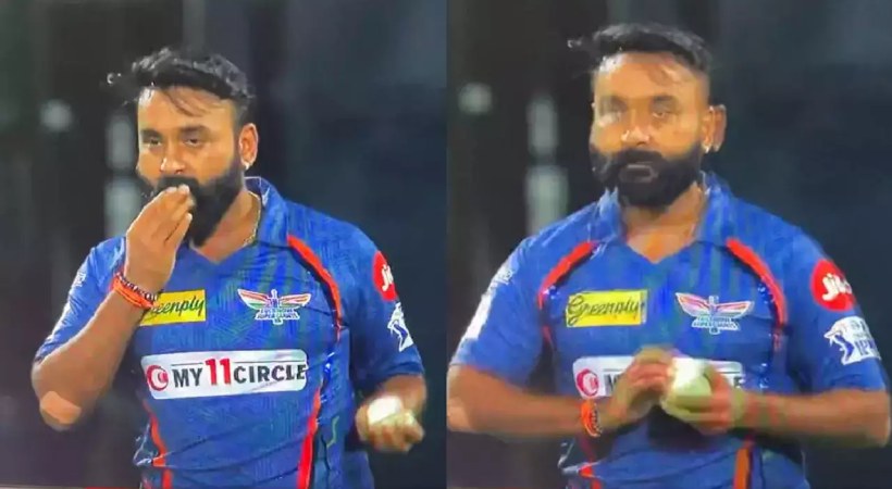 amit mishra saliva ipl