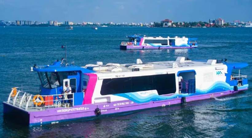 Kochi Water Metro service on Vaytila - Kakkanad route