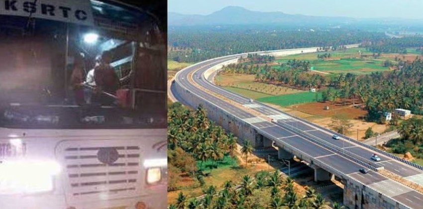 ksrtc-bus-driver-faints-bengaluru-mysuru-expressway