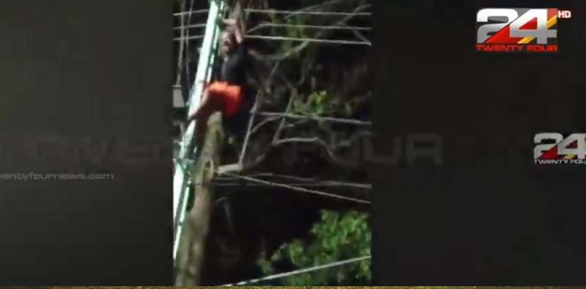 man commits-suicide-by-jumping-from-electricity-pole