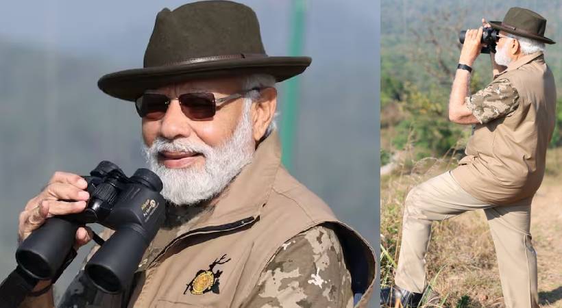 Narendra Modi at Bandipur safari park