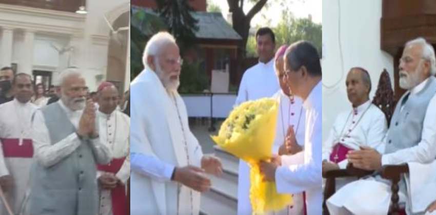 modi visits delhi cathedral (1)