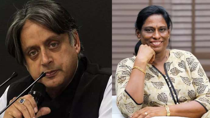 sashi tharoor against pt usha