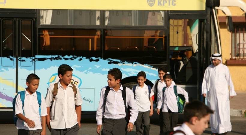 School bus facility at Kuwait after 3 years