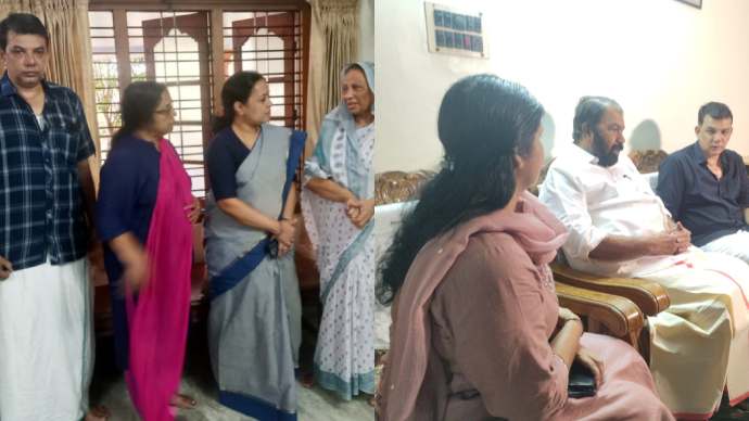 veena george on mamukoya's house (1)