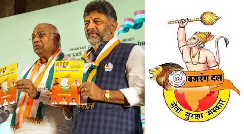 Ban on Bajrang Dal Part of Congress Karnataka Poll Promises