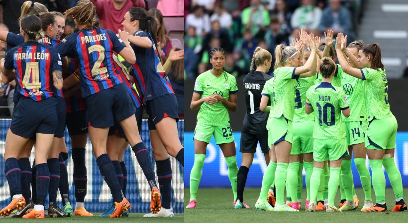 Barcelona Womens and Wolfsburg womens