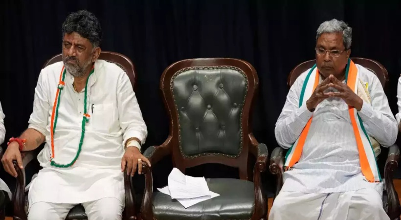 Image of DK ShivaKumar and Siddaramaiah