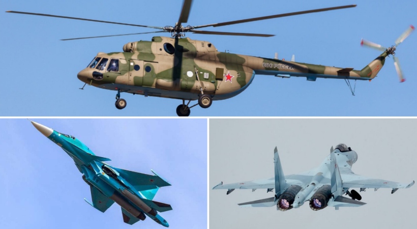 Four Russian military aircraft shot down near Ukraine