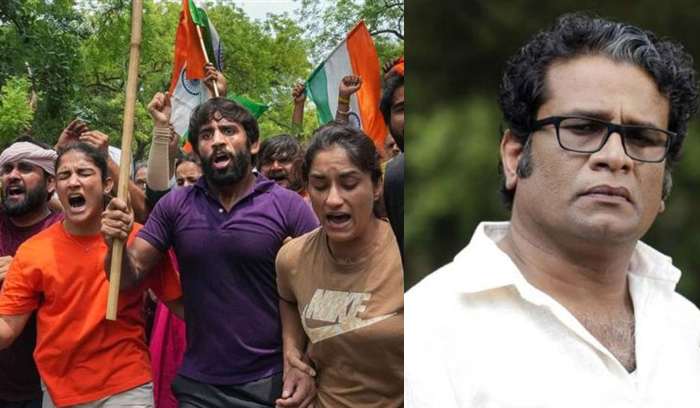 Hareesh peradi support on wreslers protest