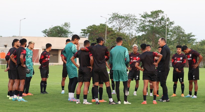 Image of Indian Football team training