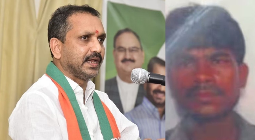Images of K Surendran and Malappuram Lynching Death